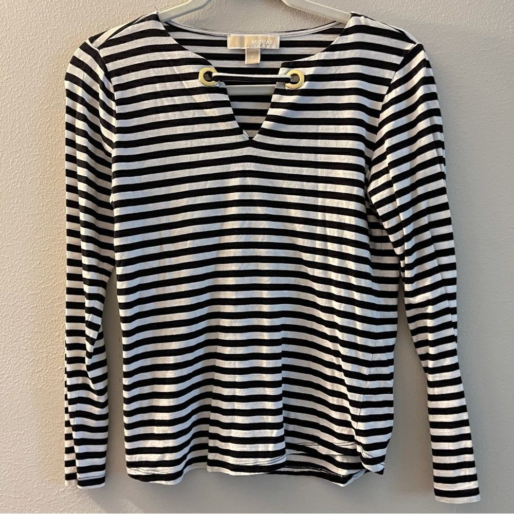 Michael Kors striped shirt size small - Picture 1 of 4
